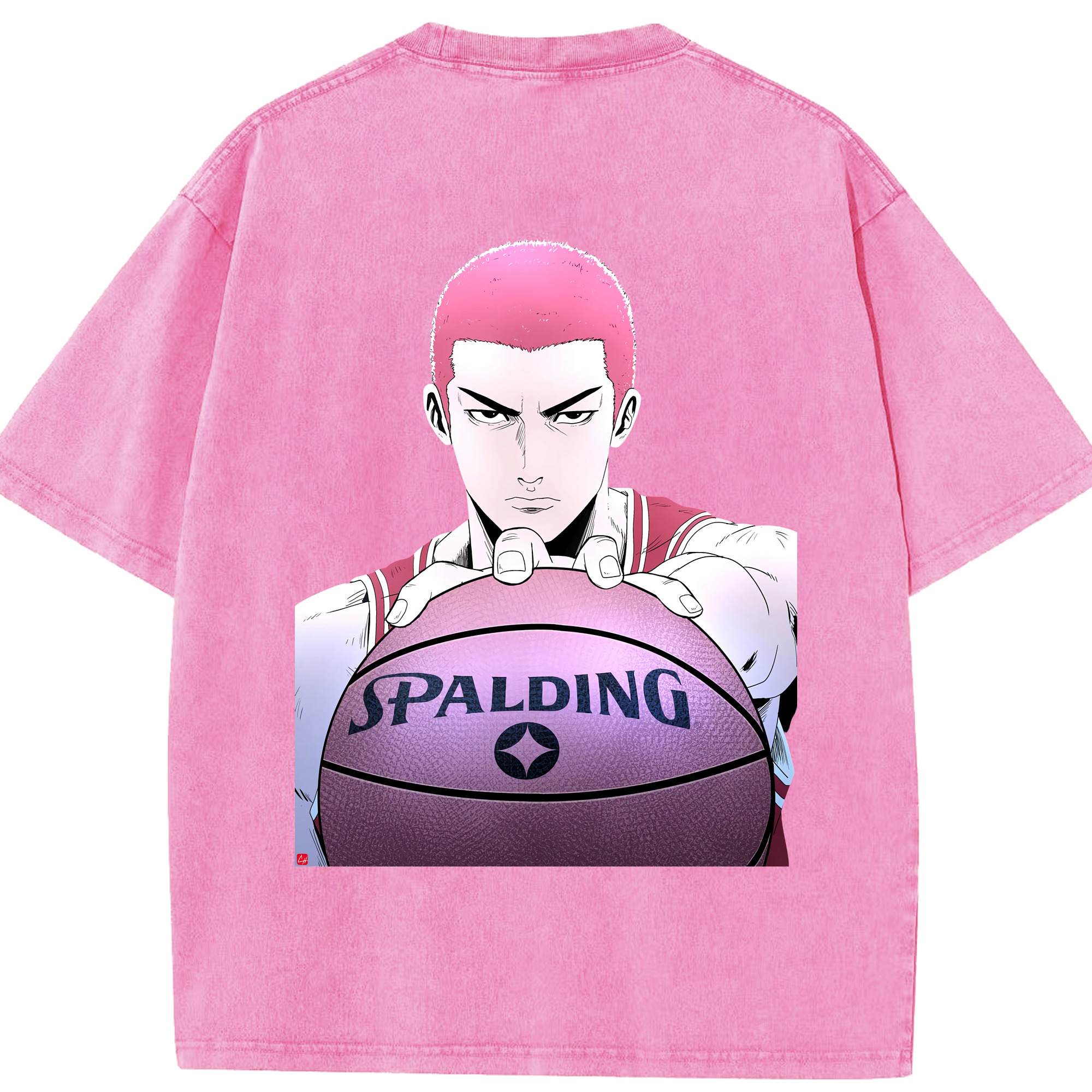 （画像用） SLAM DUNK／スラムダンク 綿100% ヴィンテージ風 半袖Tシャツ（背面プリント）